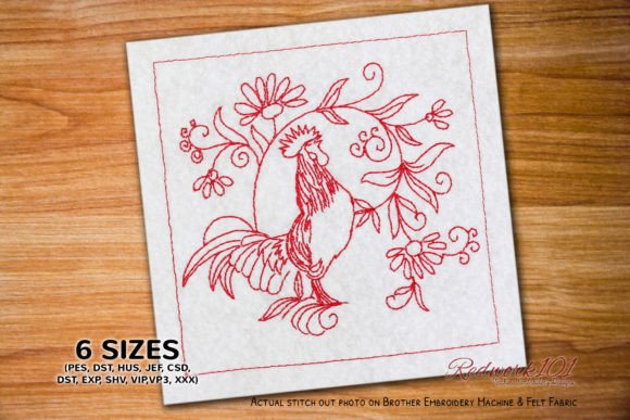 Review: Beautiful Rooster with Floral Branch Design