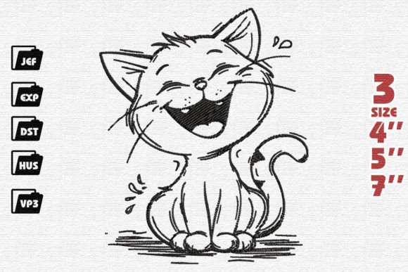 Review: Cute Cartoon Kitten Laughing for Gifts