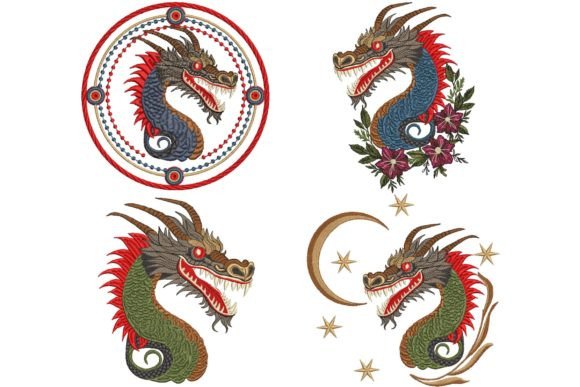 Review: Set of 4 Chinese Dragon Moon and Stars