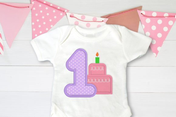 Reviewing First Birthday 1 with Cake Applique for Custom Gifts