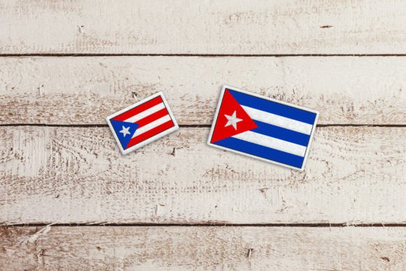 Reviewing the Cuba or Puerto Rico Flag Feltie Applique