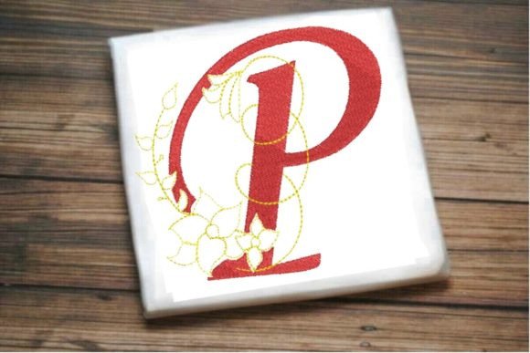 Reviewing the P Letter Vine Monogram Flower Design